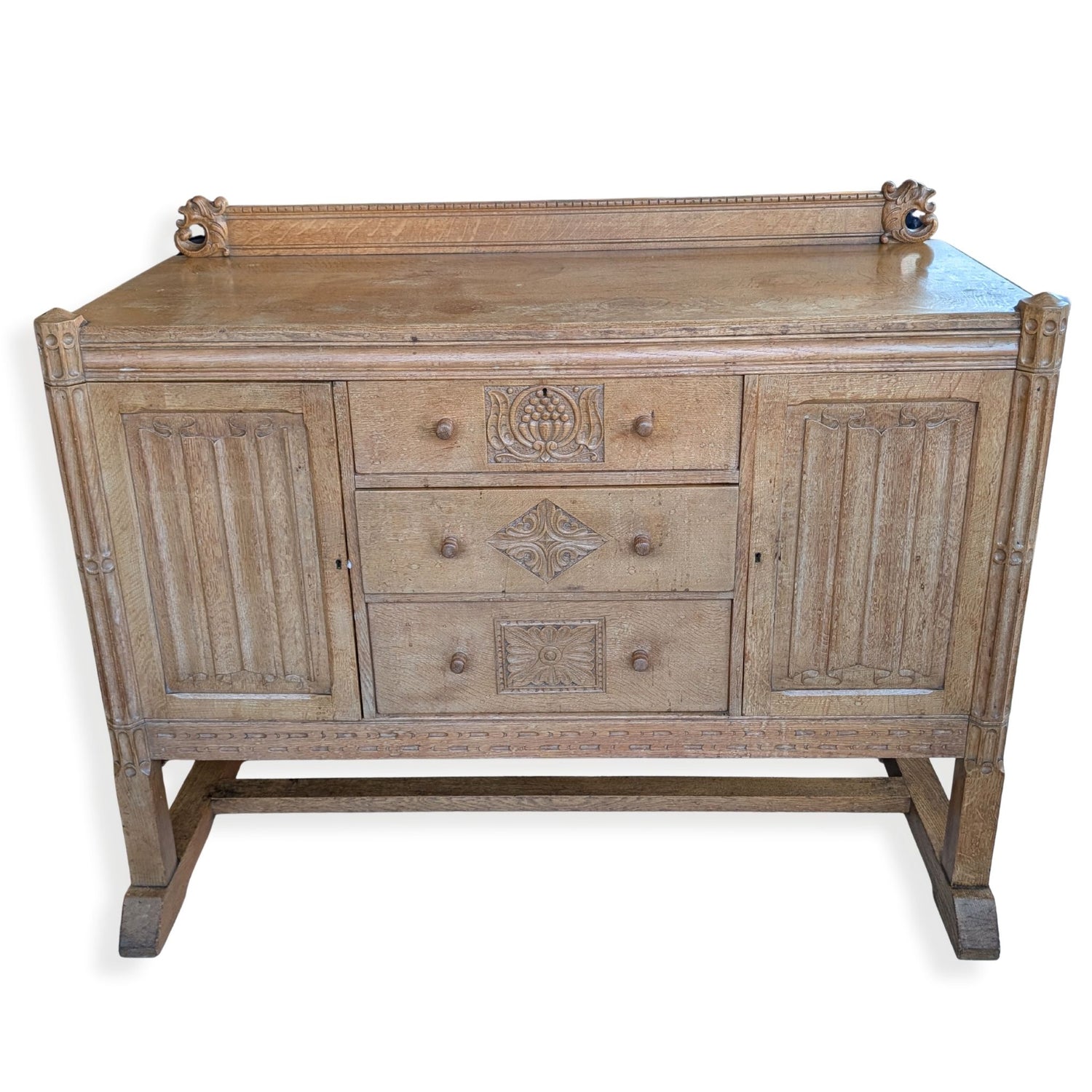 Splendid Antique Oak Sideboard