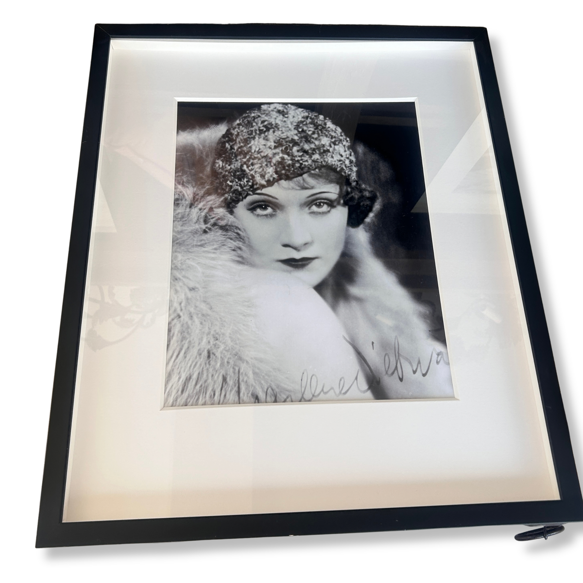 Framed Black and White Marion Davies Portrait Print