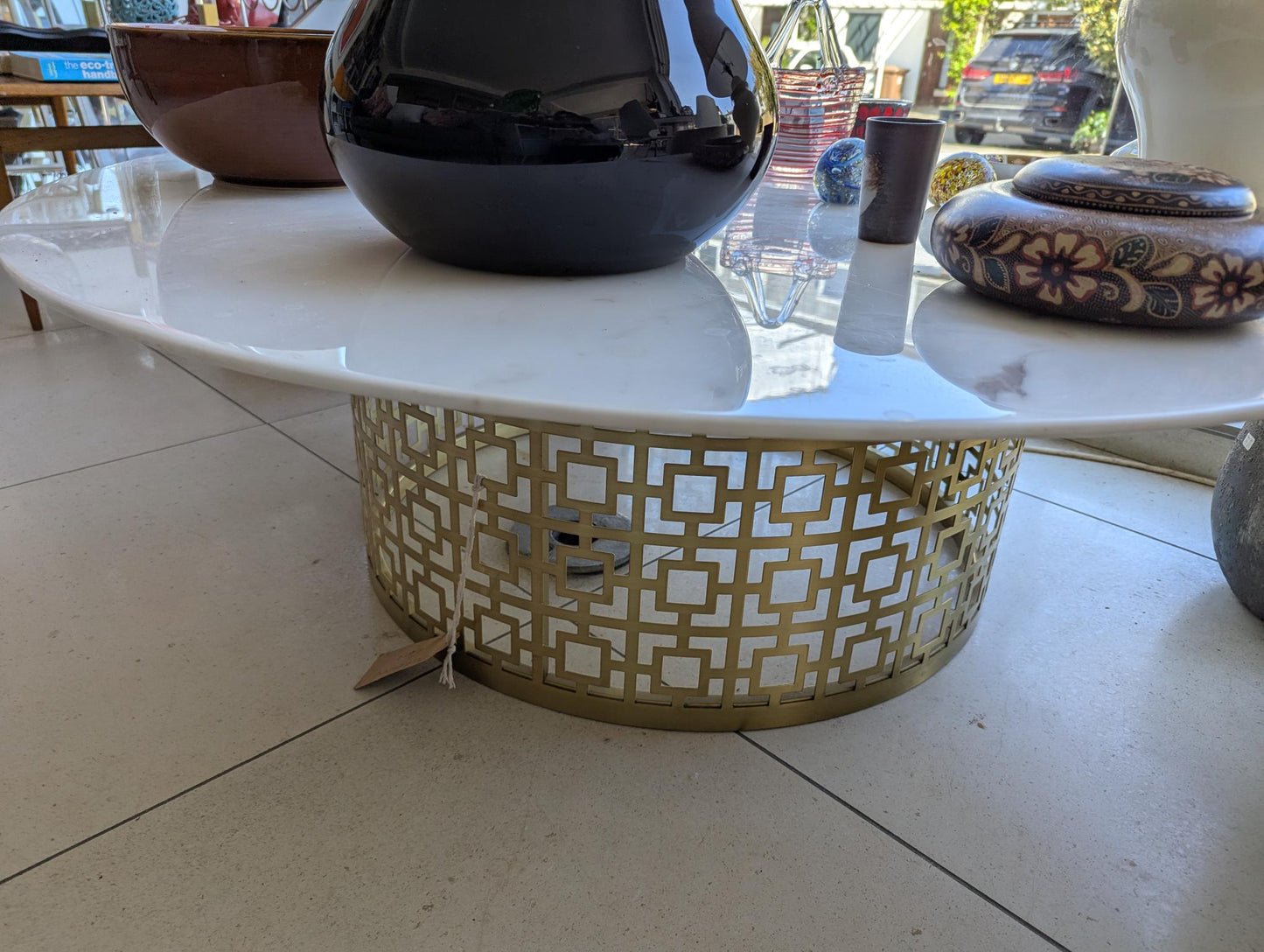 Jonathan Adler Pedestal Coffee Table