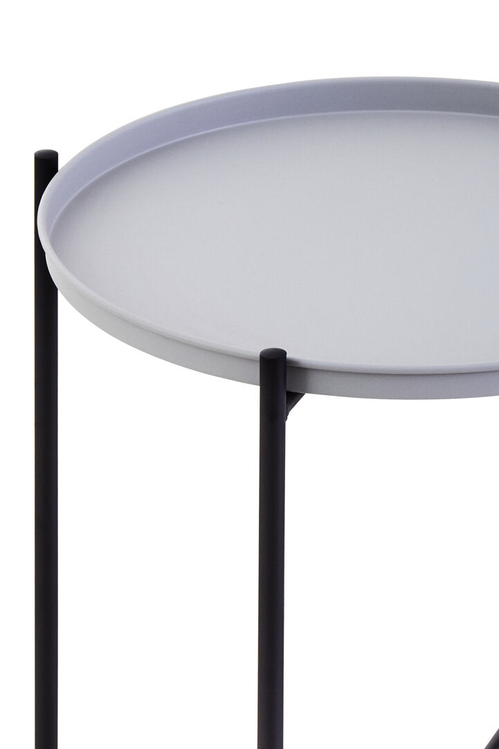 Trosa Side Table with Round Grey Top
