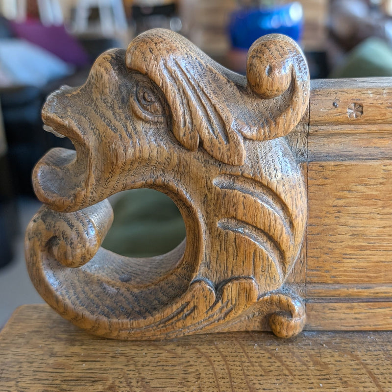 Splendid Antique Oak Sideboard