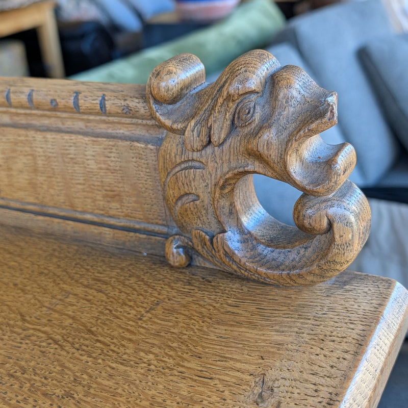 Splendid Antique Oak Sideboard
