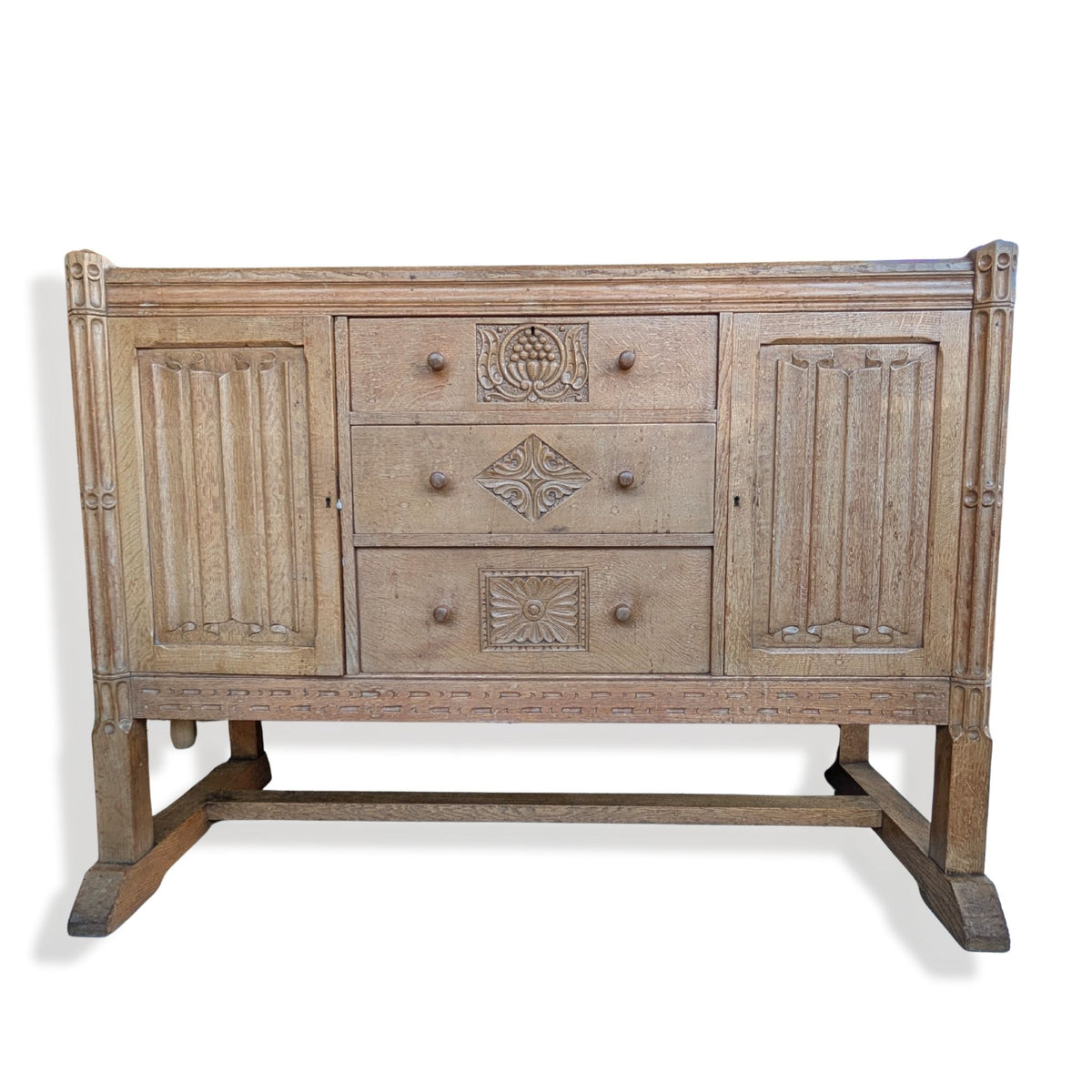 Splendid Antique Oak Sideboard