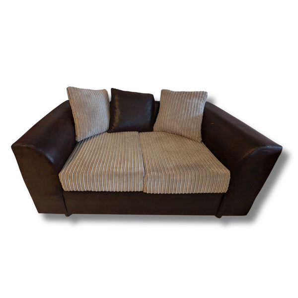 Compact Two-Tone Sofa