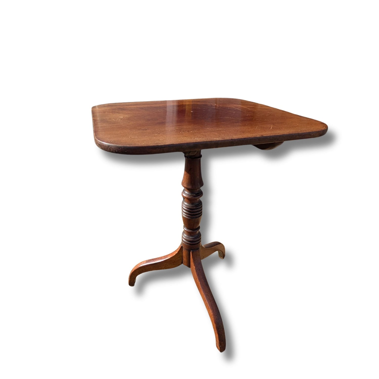 Antique Mahogany Tripod Side Table