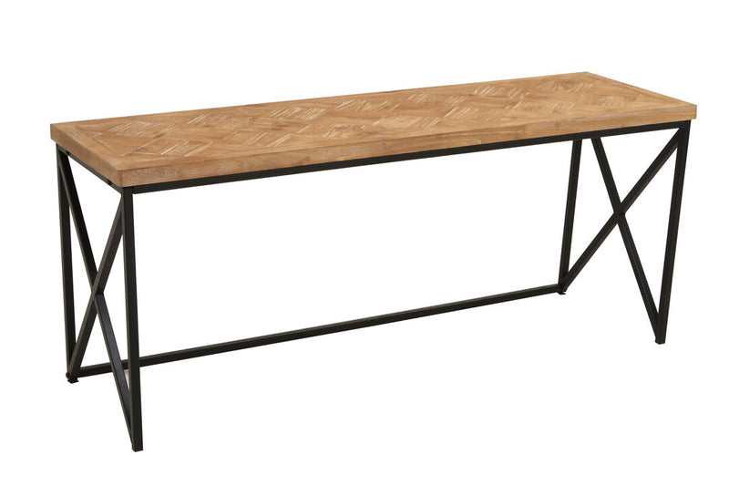 Kickford Parquet Fir Wood Coffee Table