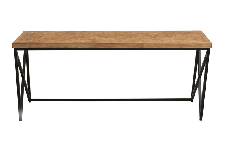 Kickford Parquet Fir Wood Coffee Table