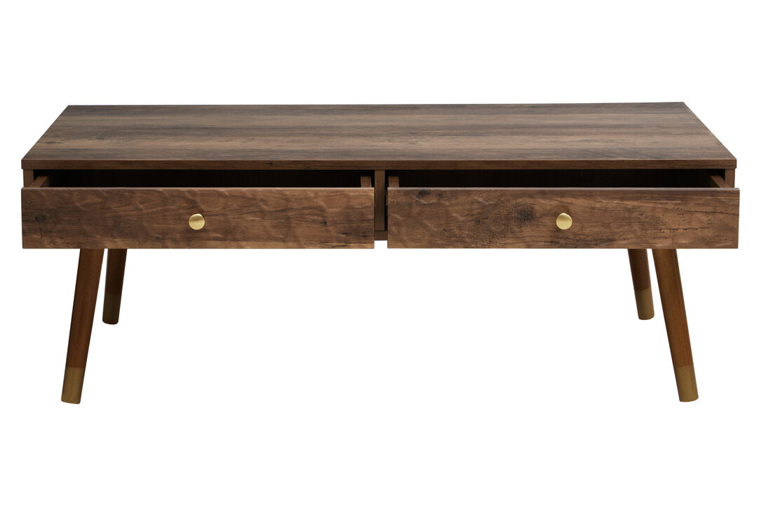 Frida Wood Veneer Coffee Table with 2 Drawers