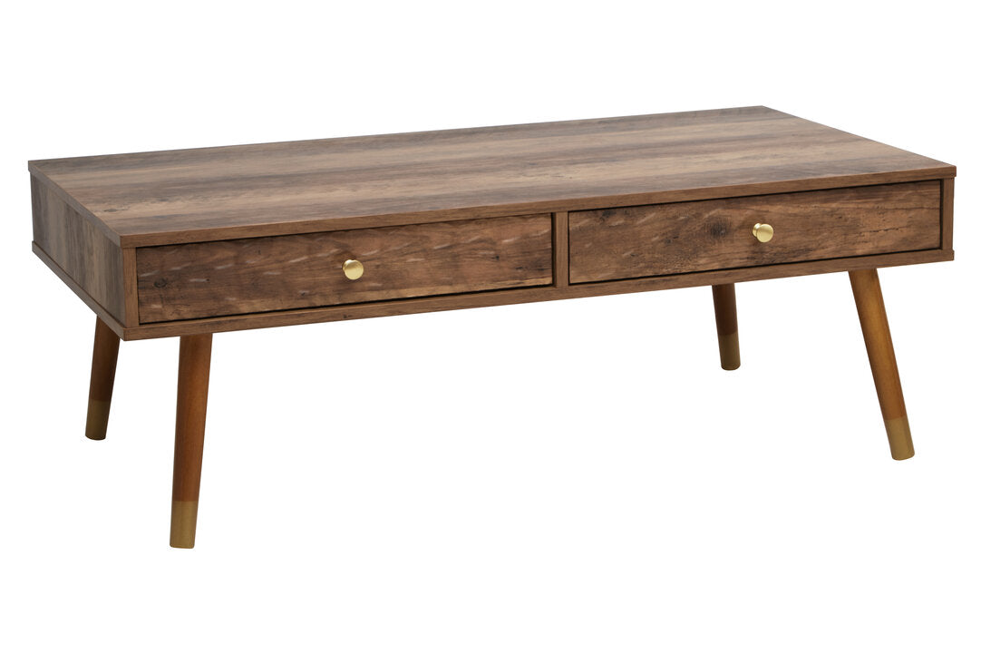 Frida Wood Veneer Coffee Table with 2 Drawers