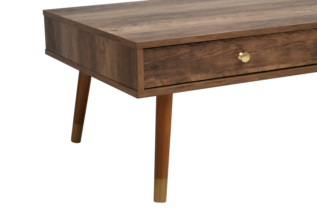 Frida Wood Veneer Coffee Table with 2 Drawers