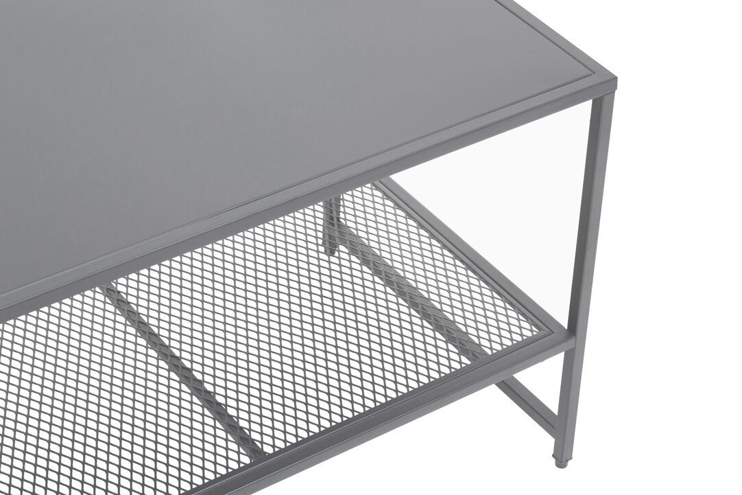 Acero Grey Metal Coffee Table