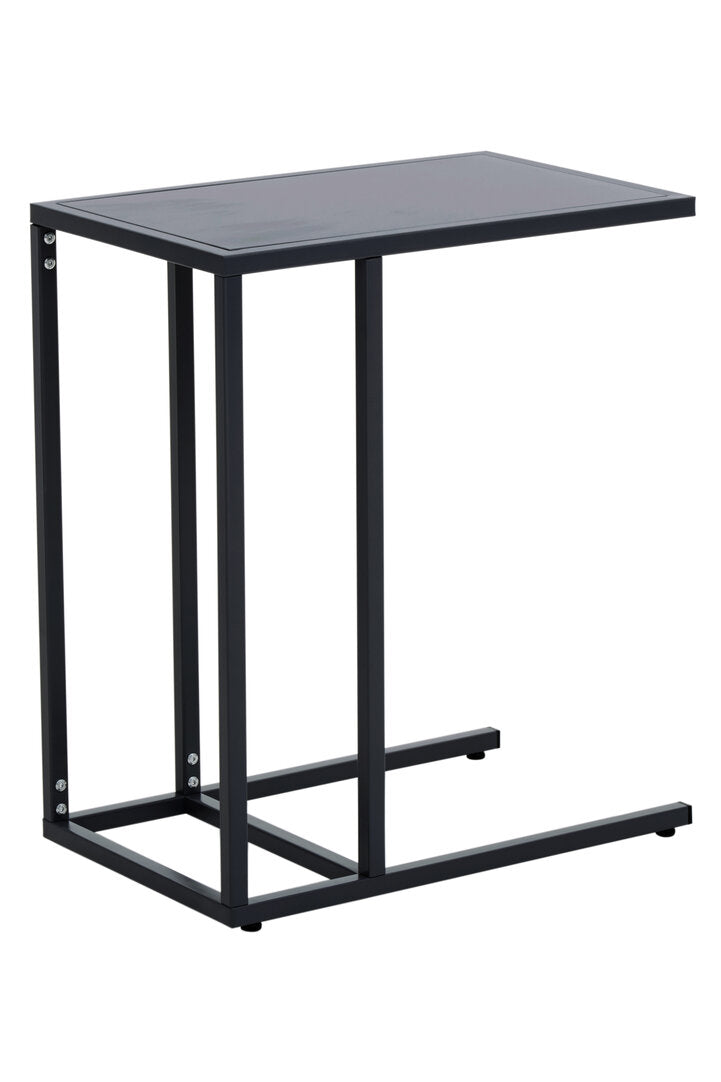 Acero Black Metal Side Table