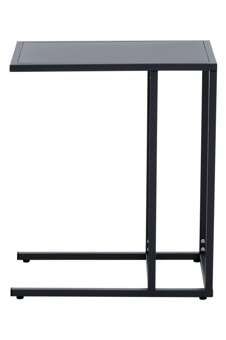 Acero Black Metal Side Table