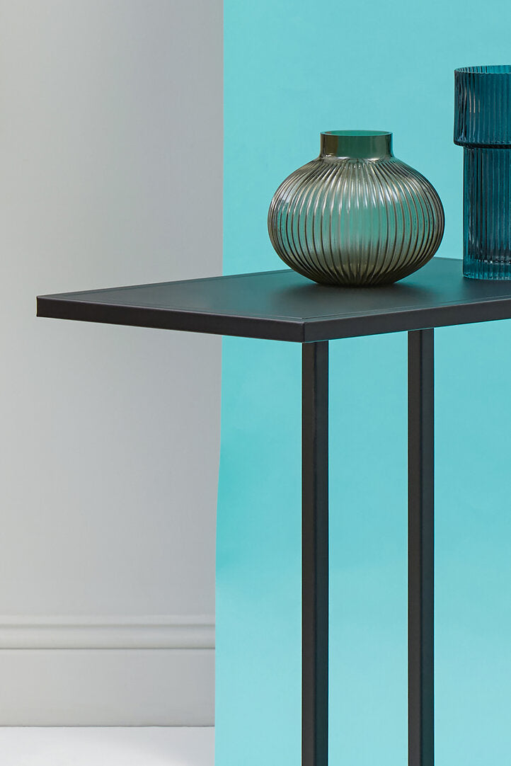 Acero Black Metal Side Table