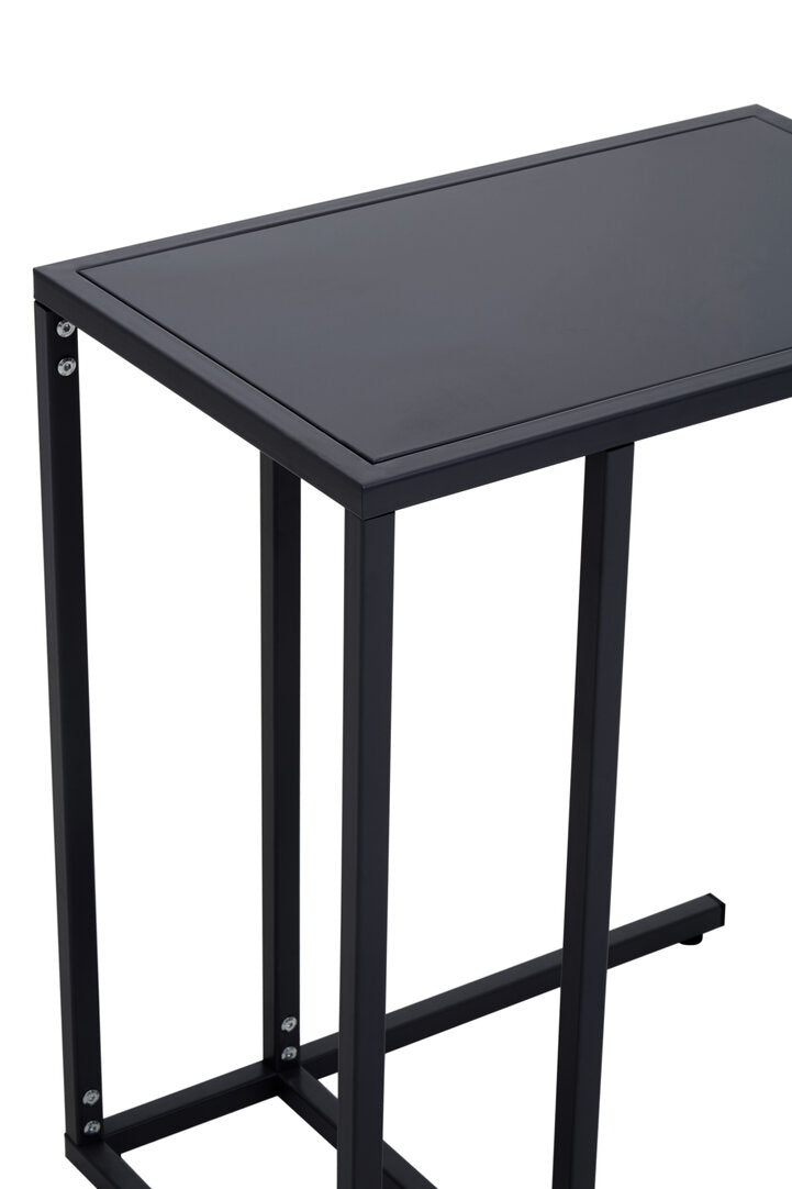 Acero Black Metal Side Table