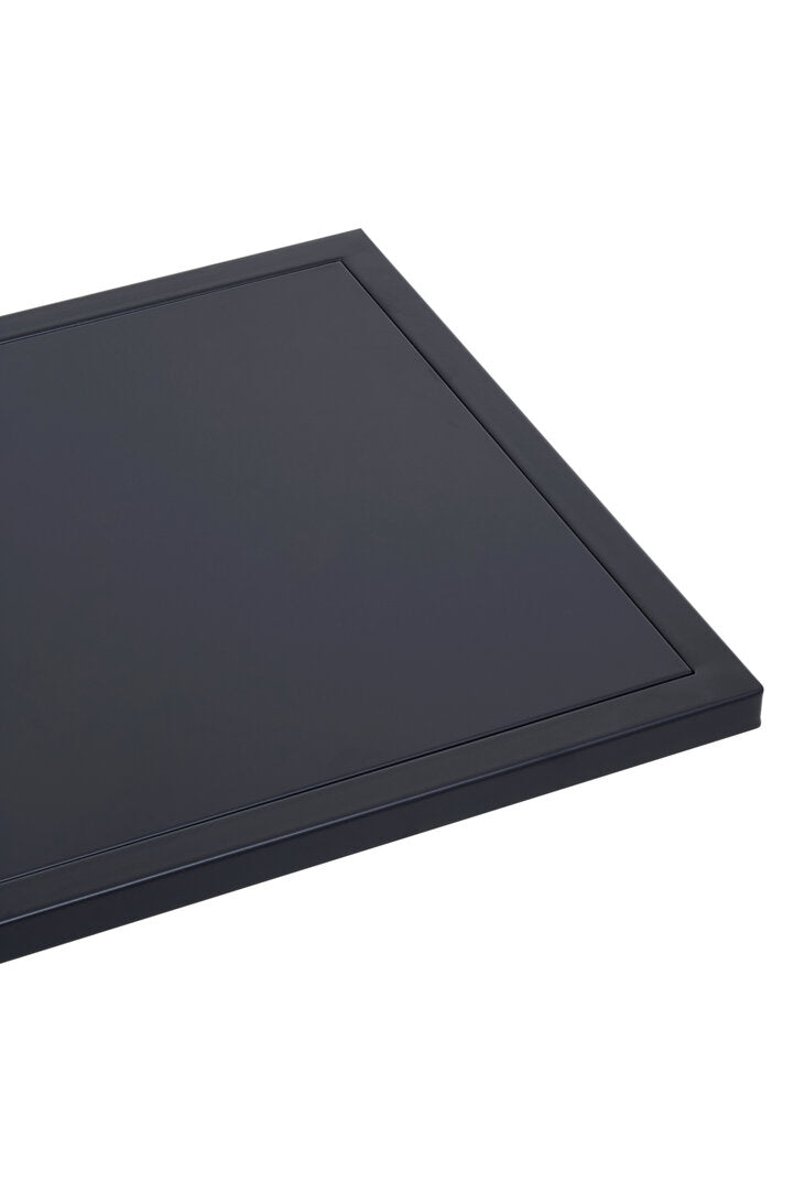 Acero Black Metal Side Table