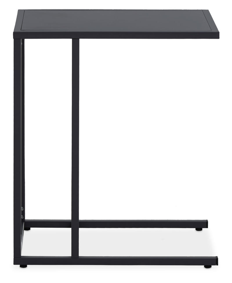 Acero Black Metal Side Table