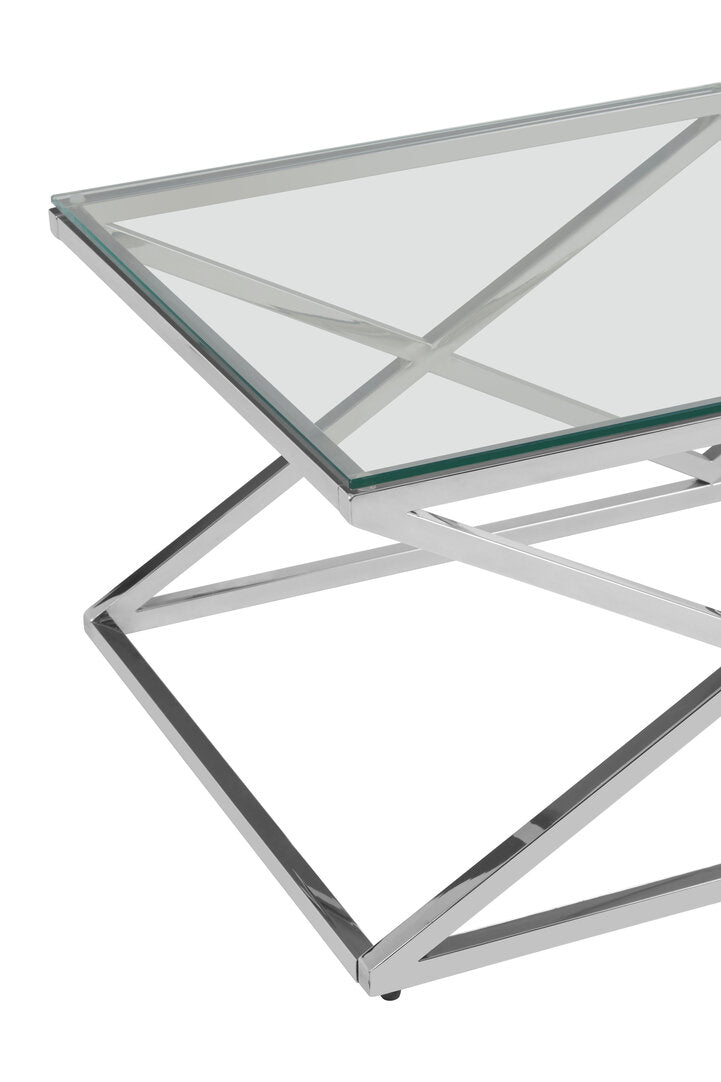 Allure Inverted Prism Base Coffee Table