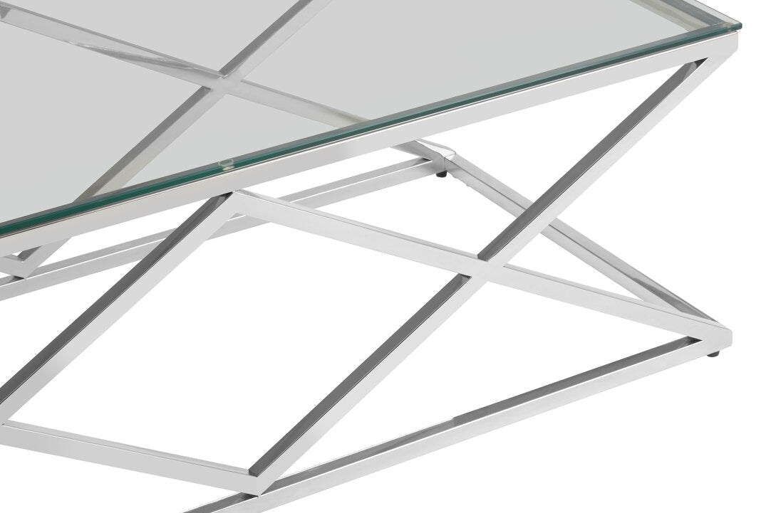 Allure Inverted Prism Base Coffee Table