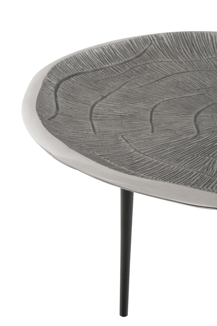 Silva Oak Effect Silver Top Coffee Table