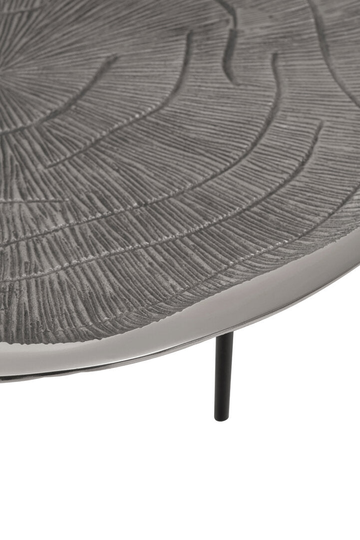 Silva Oak Effect Silver Top Coffee Table