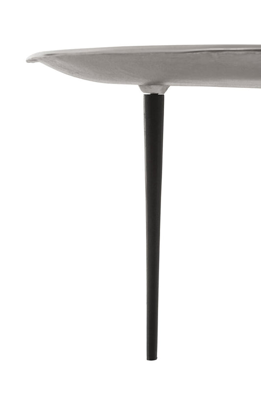 Silva Oak Effect Silver Top Coffee Table