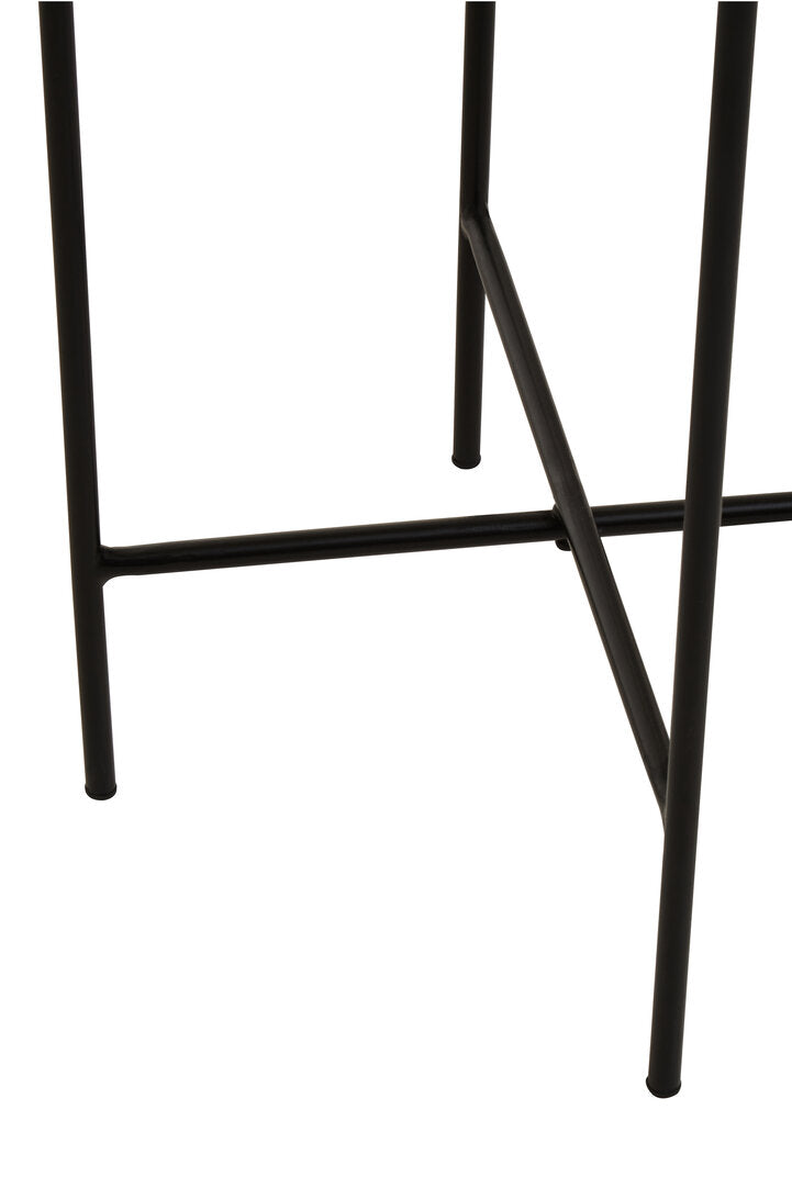 Mandoli White Marble Side Table