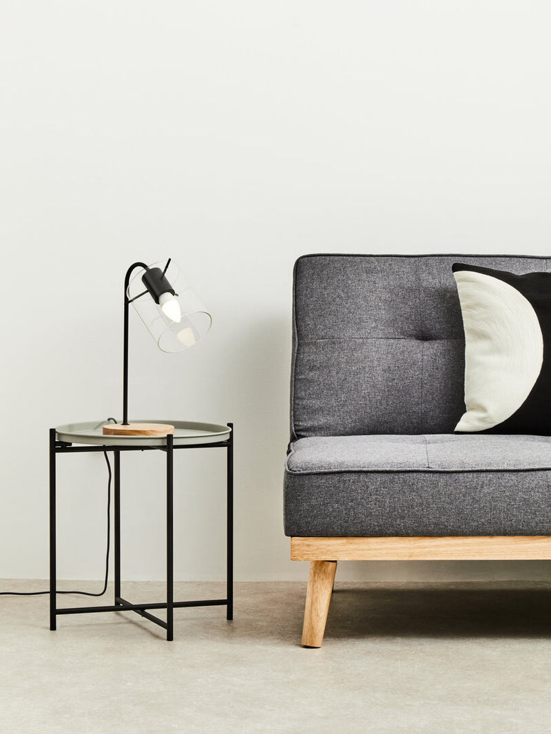 Trosa Side Table with Round Grey Top