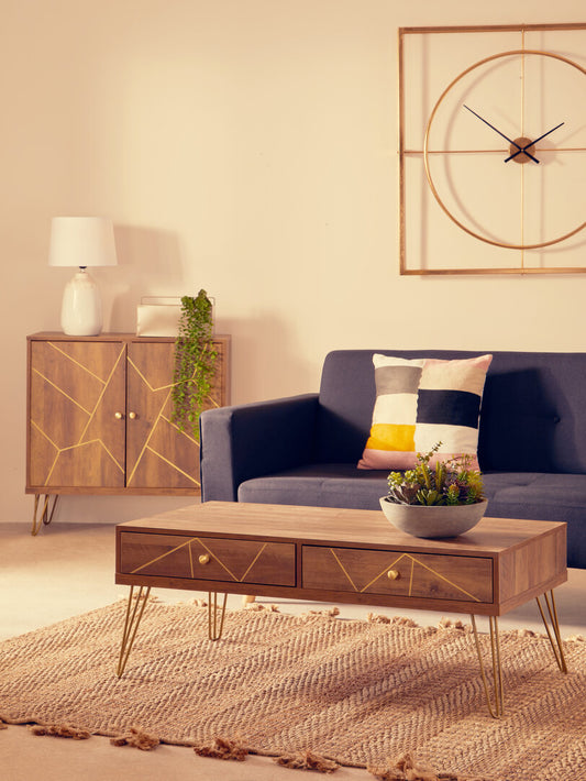 Flori Coffee Table with 2 Drawers