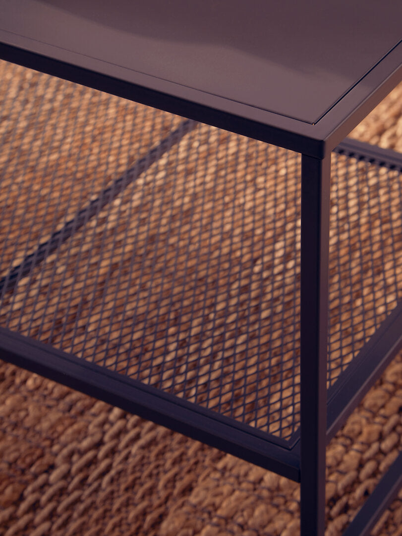 Acero Black Metal Coffee Table