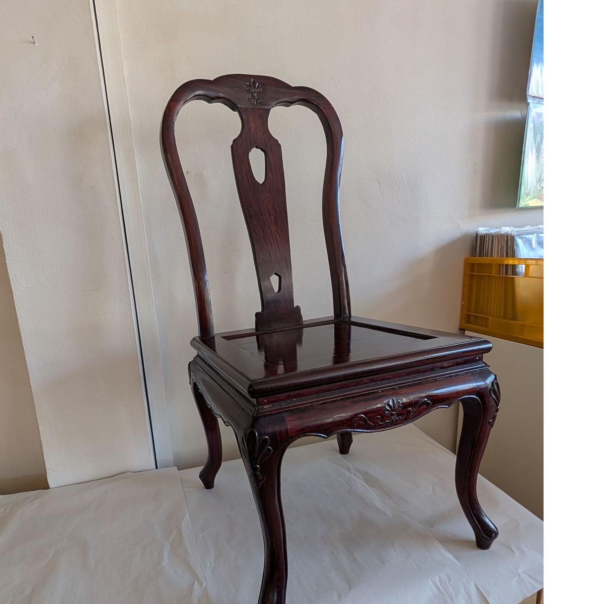 Chinese Rosewood Style Decorative Chair