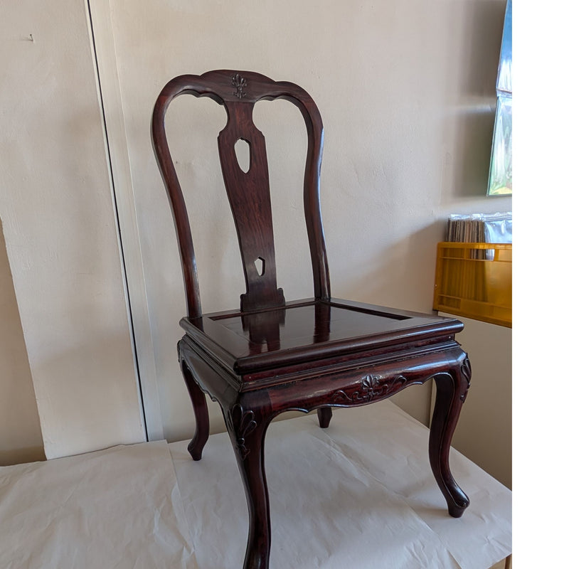 Chinese Rosewood Style Decorative Chair