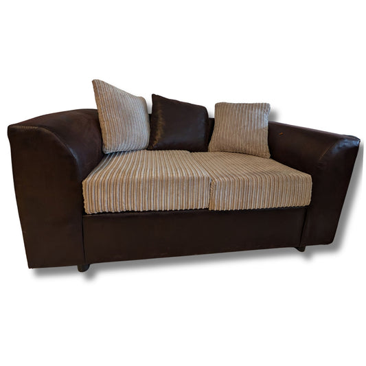 Compact Two-Tone Sofa