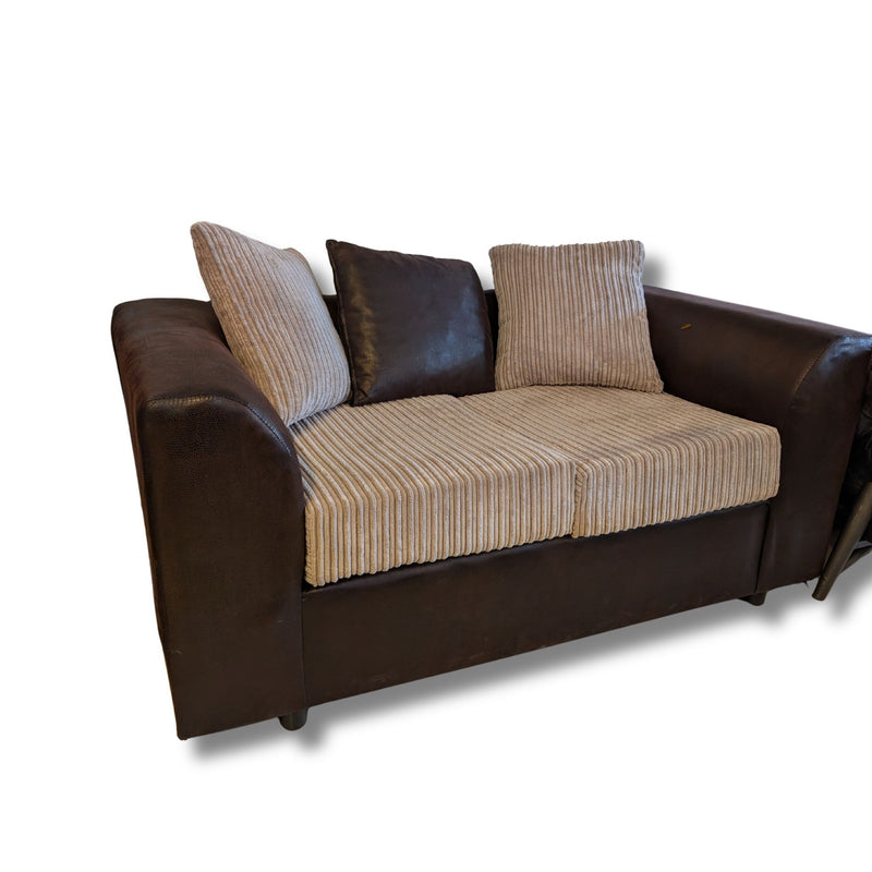 Compact Two-Tone Sofa