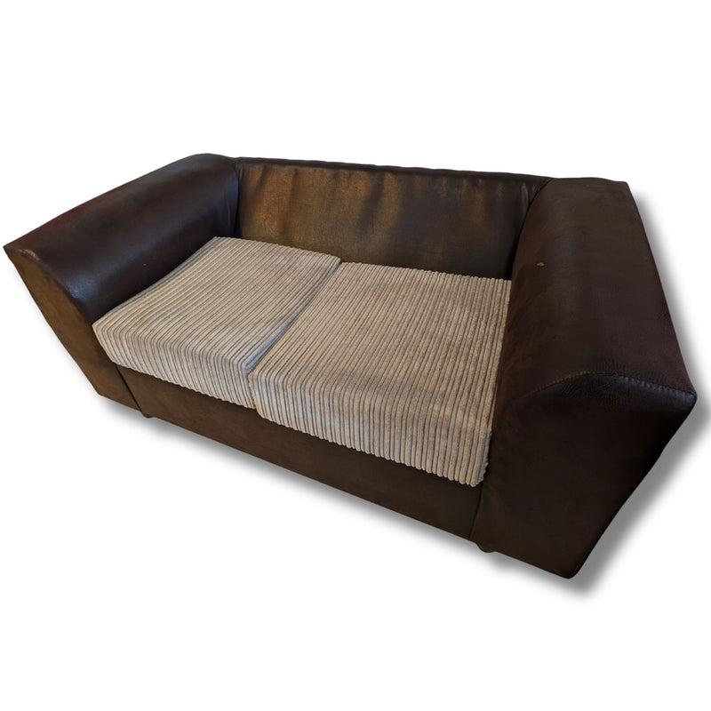 Compact Two-Tone Sofa