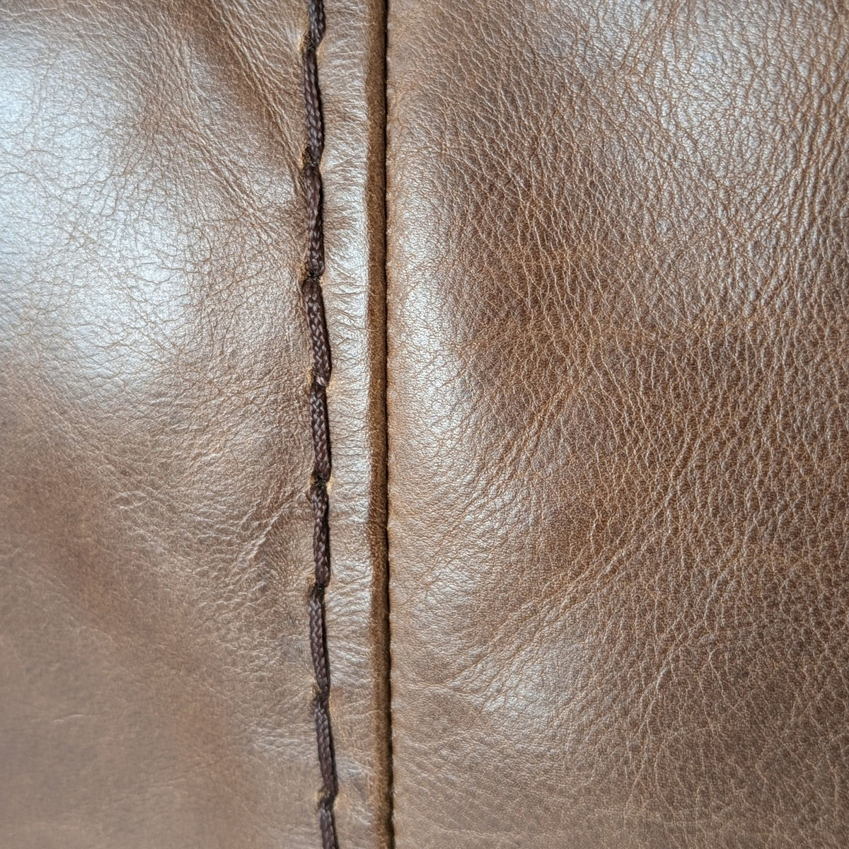 Worn-Leather Armchair