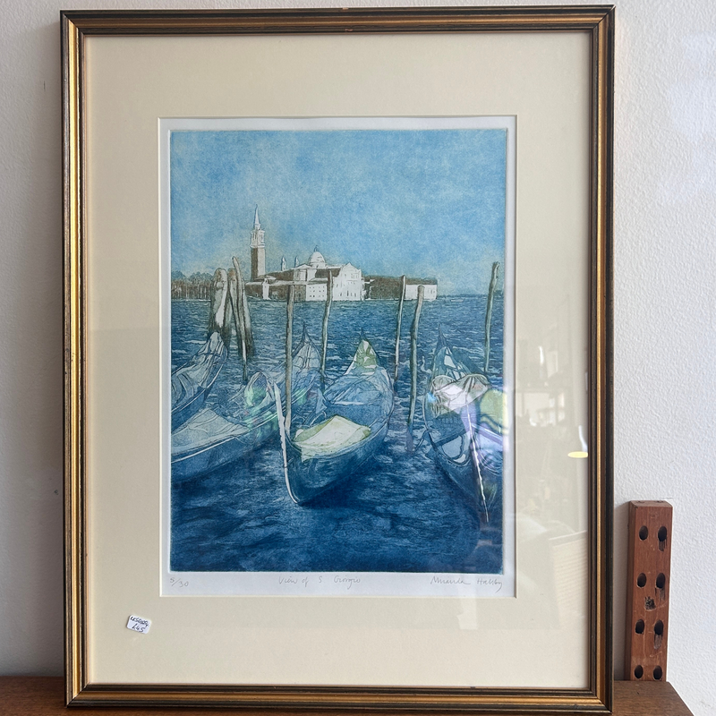 Miranda Halsby RBA – View of S. Giorgio, Venice – Signed Limited Edition Etching (5/30)