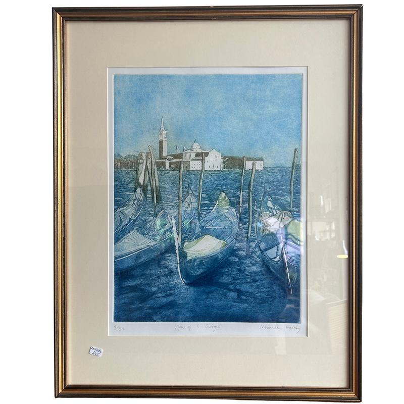 Miranda Halsby RBA – View of S. Giorgio, Venice – Signed Limited Edition Etching (5/30)
