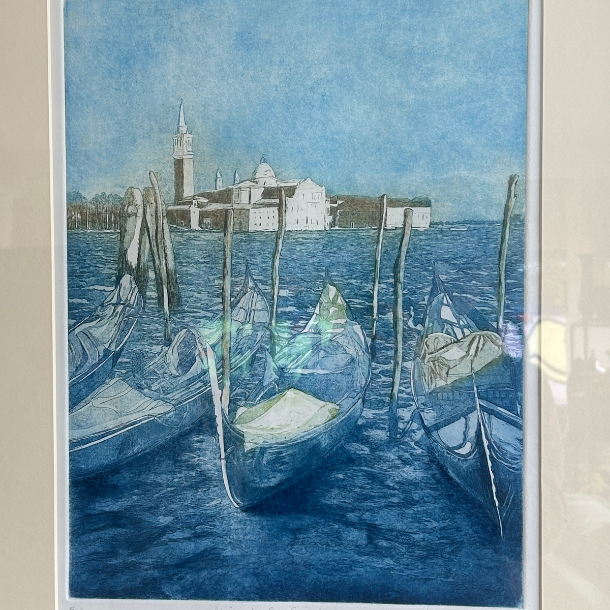 Miranda Halsby RBA – View of S. Giorgio, Venice – Signed Limited Edition Etching (5/30)