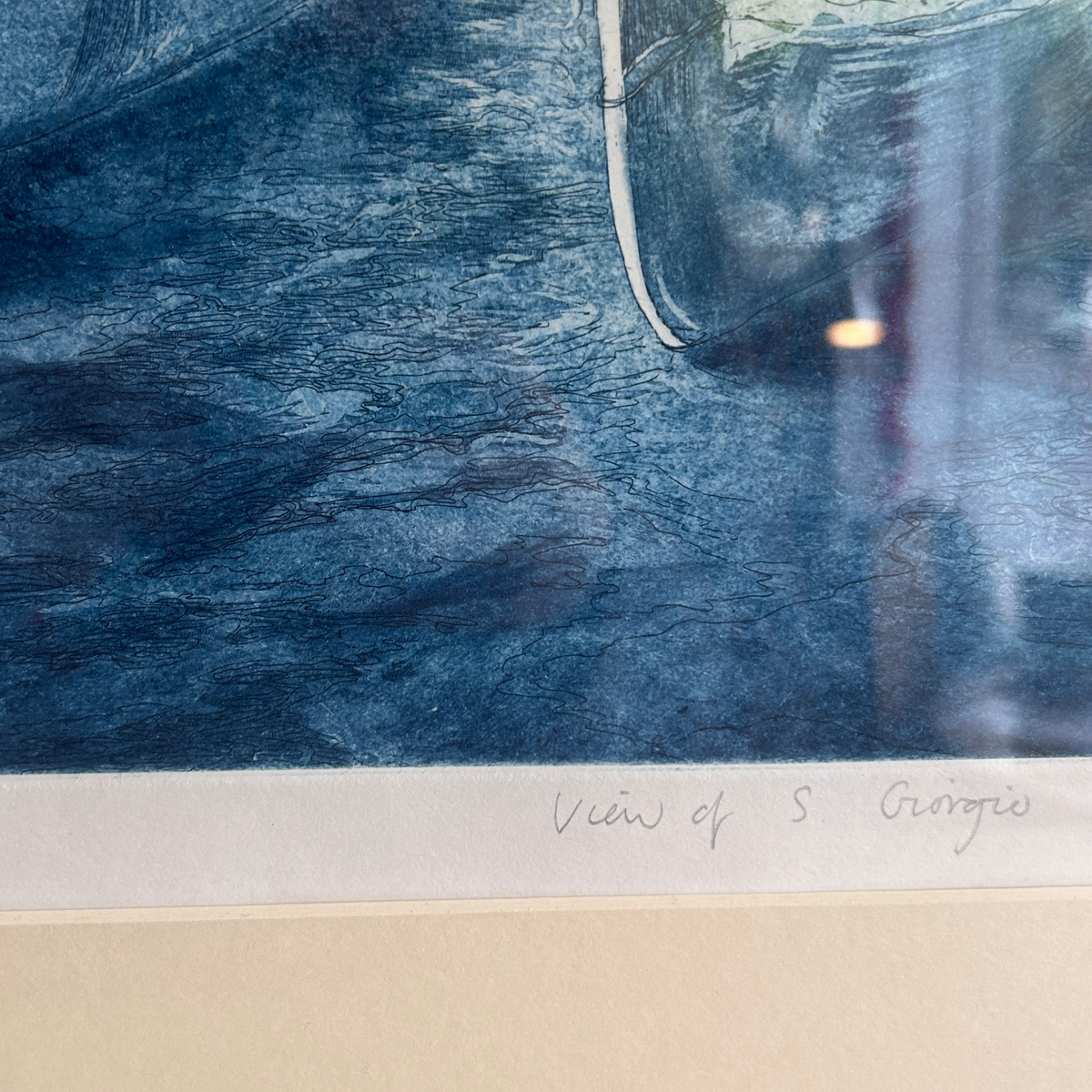 Miranda Halsby RBA – View of S. Giorgio, Venice – Signed Limited Edition Etching (5/30)
