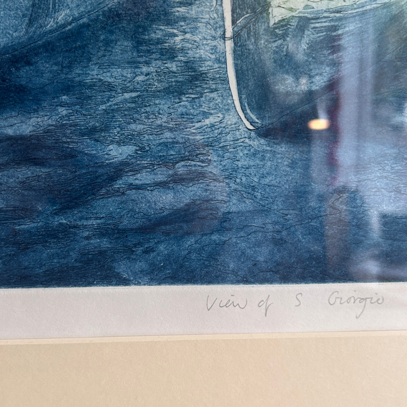 Miranda Halsby RBA – View of S. Giorgio, Venice – Signed Limited Edition Etching (5/30)
