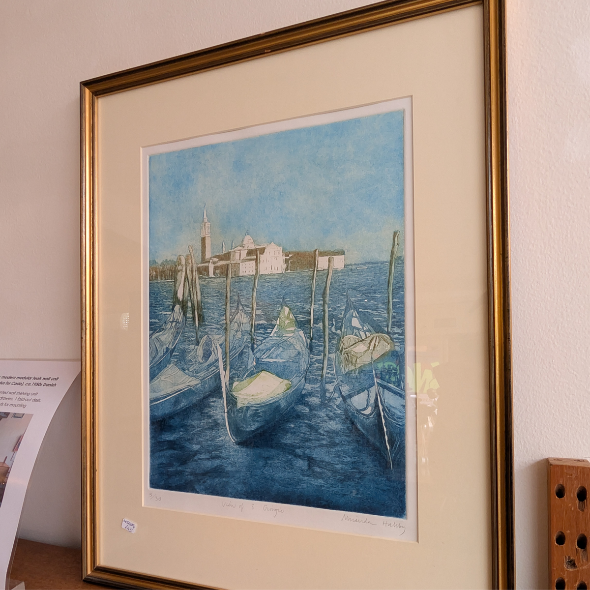 Miranda Halsby RBA – View of S. Giorgio, Venice – Signed Limited Edition Etching (5/30)