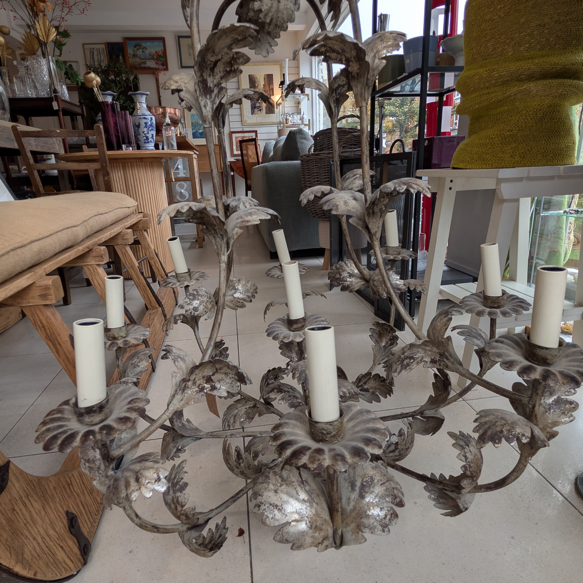 Compiegne Leaf 9-Light Chandelier by Vaughan