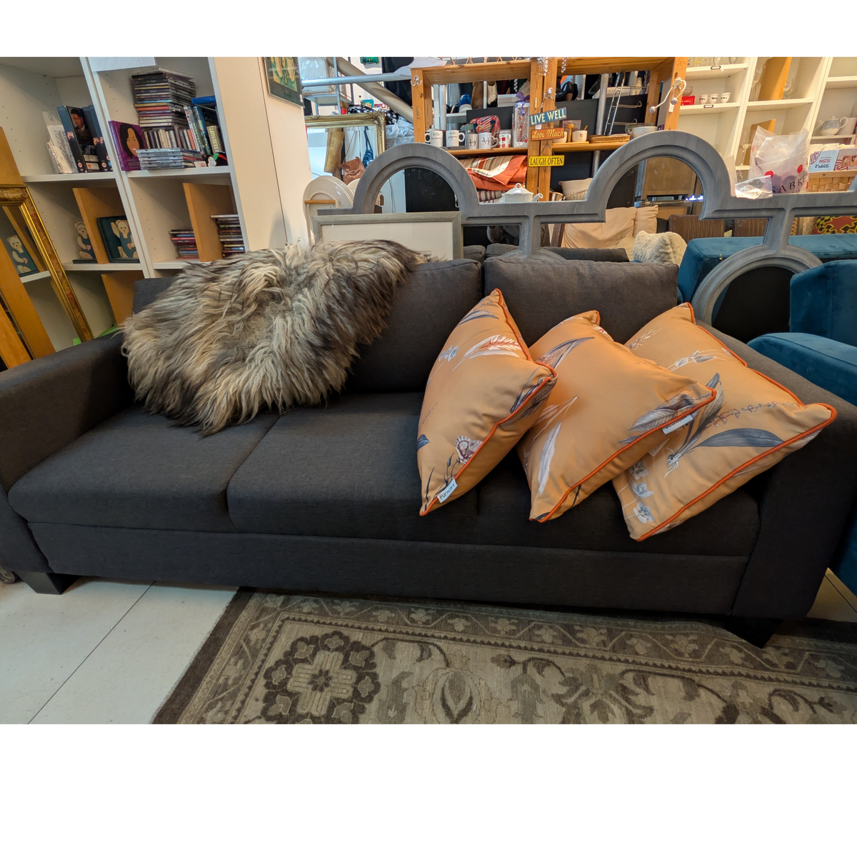 Argos Contemporary 3-Seater Fabric Sofa