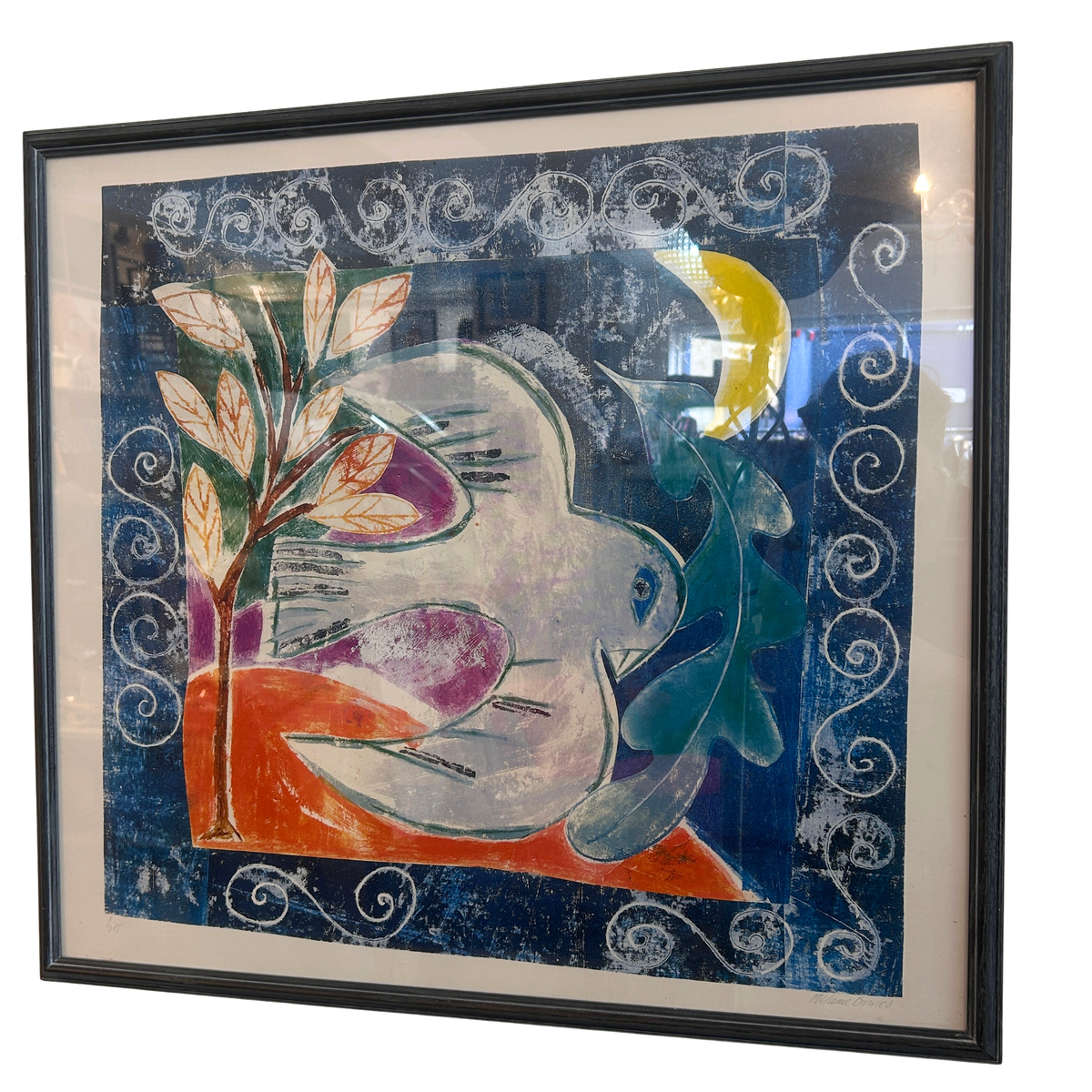 Framed Dove Print
