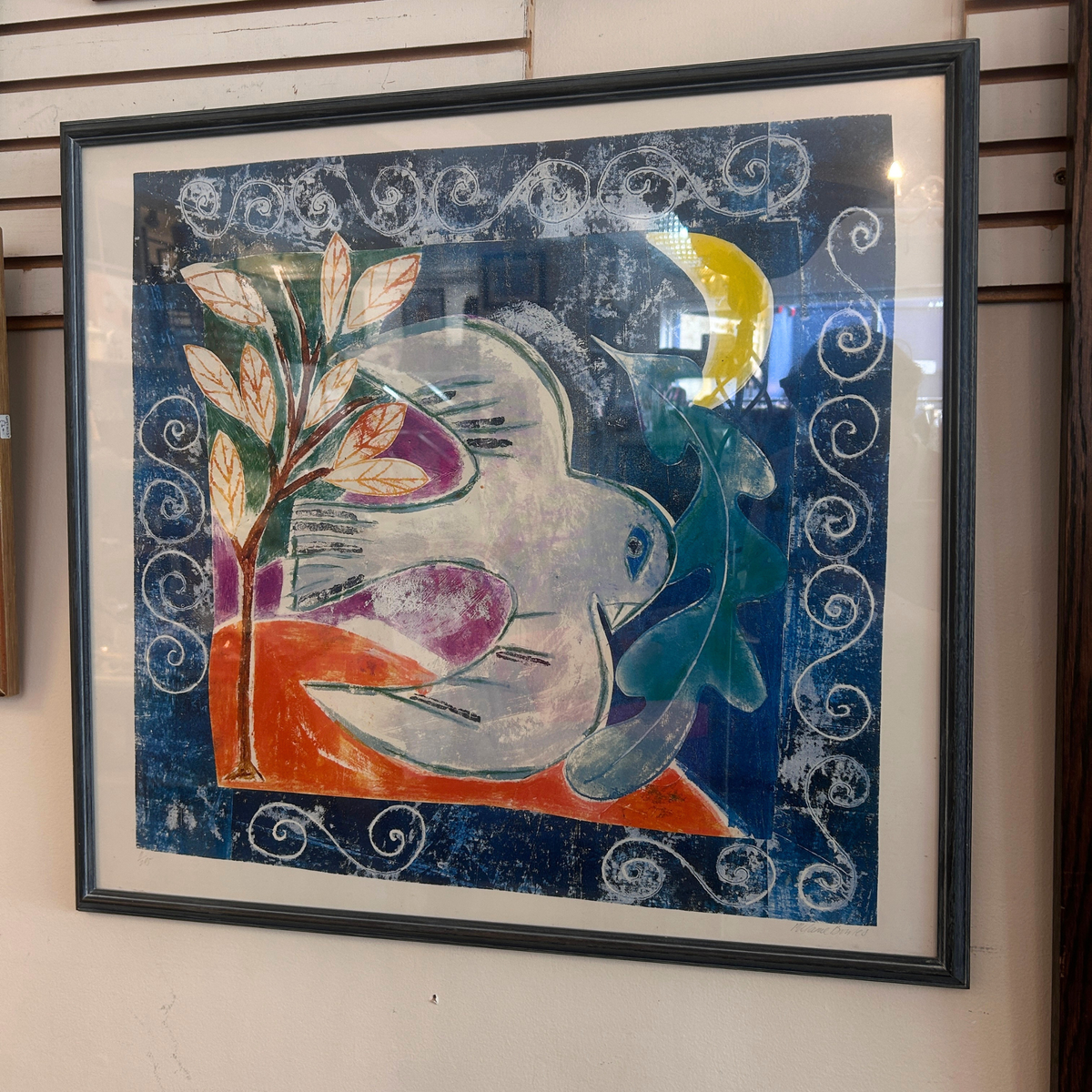 Framed Dove Print