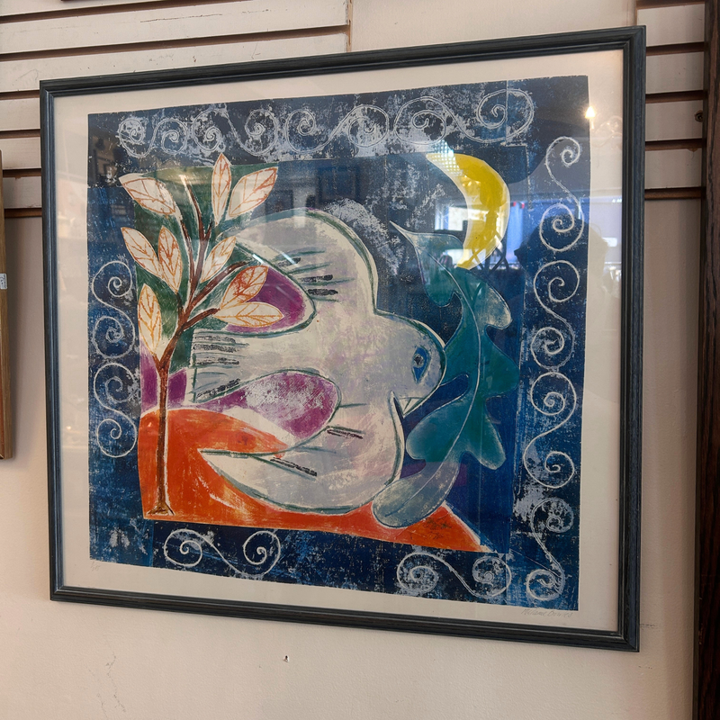 Framed Dove Print