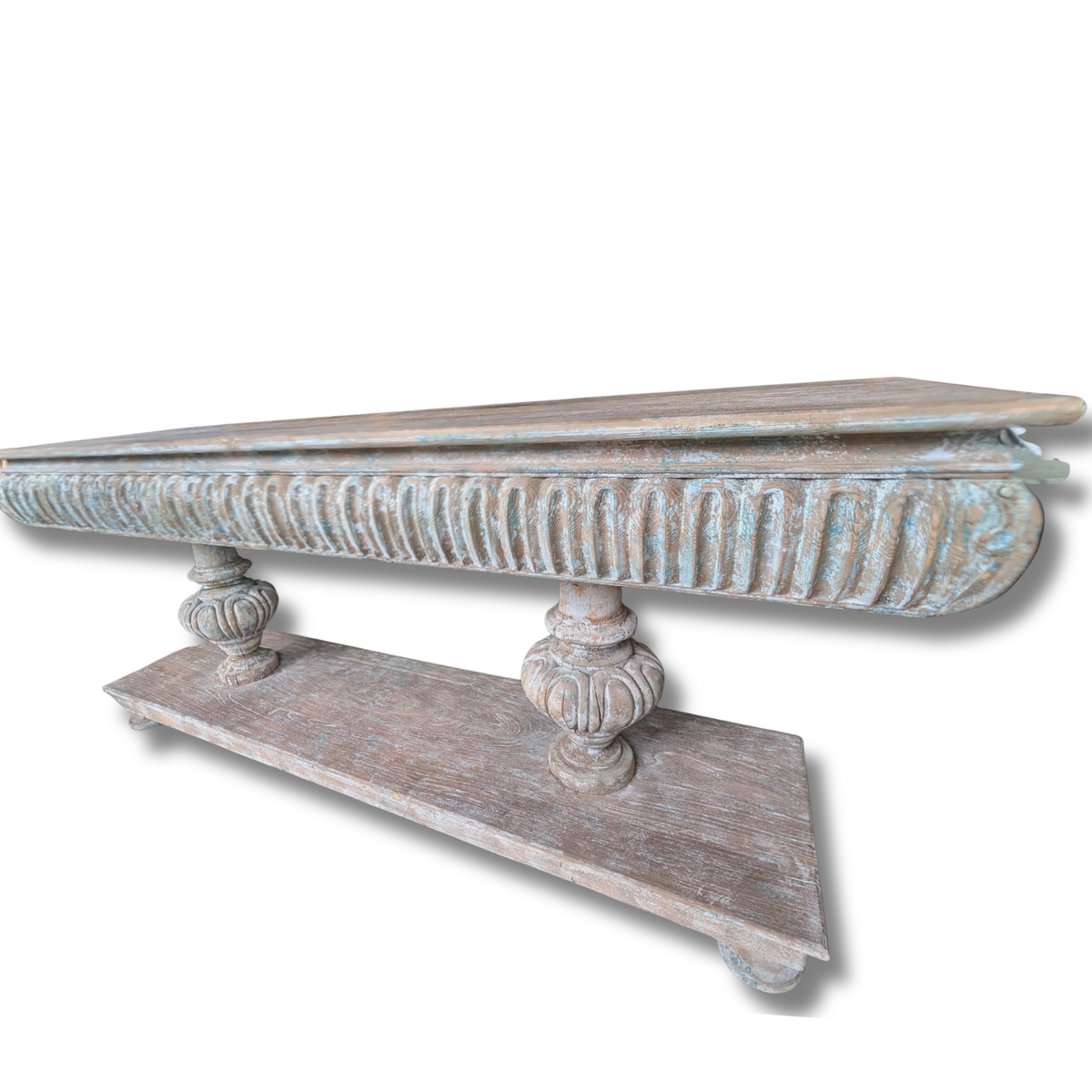 Custom Carved Foyer Console Table