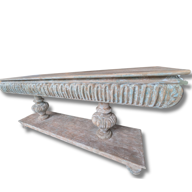 Custom Carved Foyer Console Table