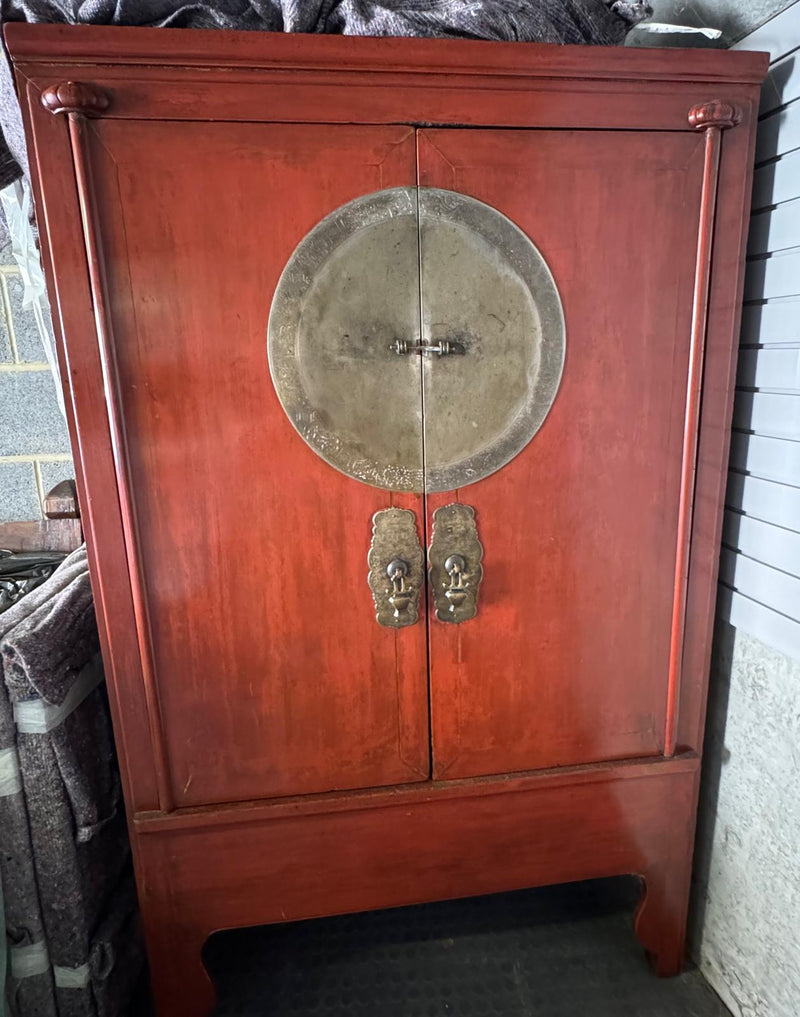 Late 19th-Century Chinese Ningbo Fir Cabinet